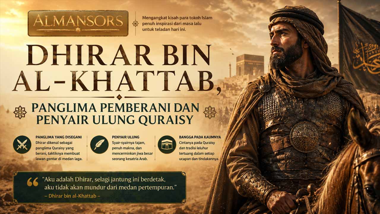Dhirar bin al-Khattab, Panglima Pemberani dan Penyair Ulung Quraisy