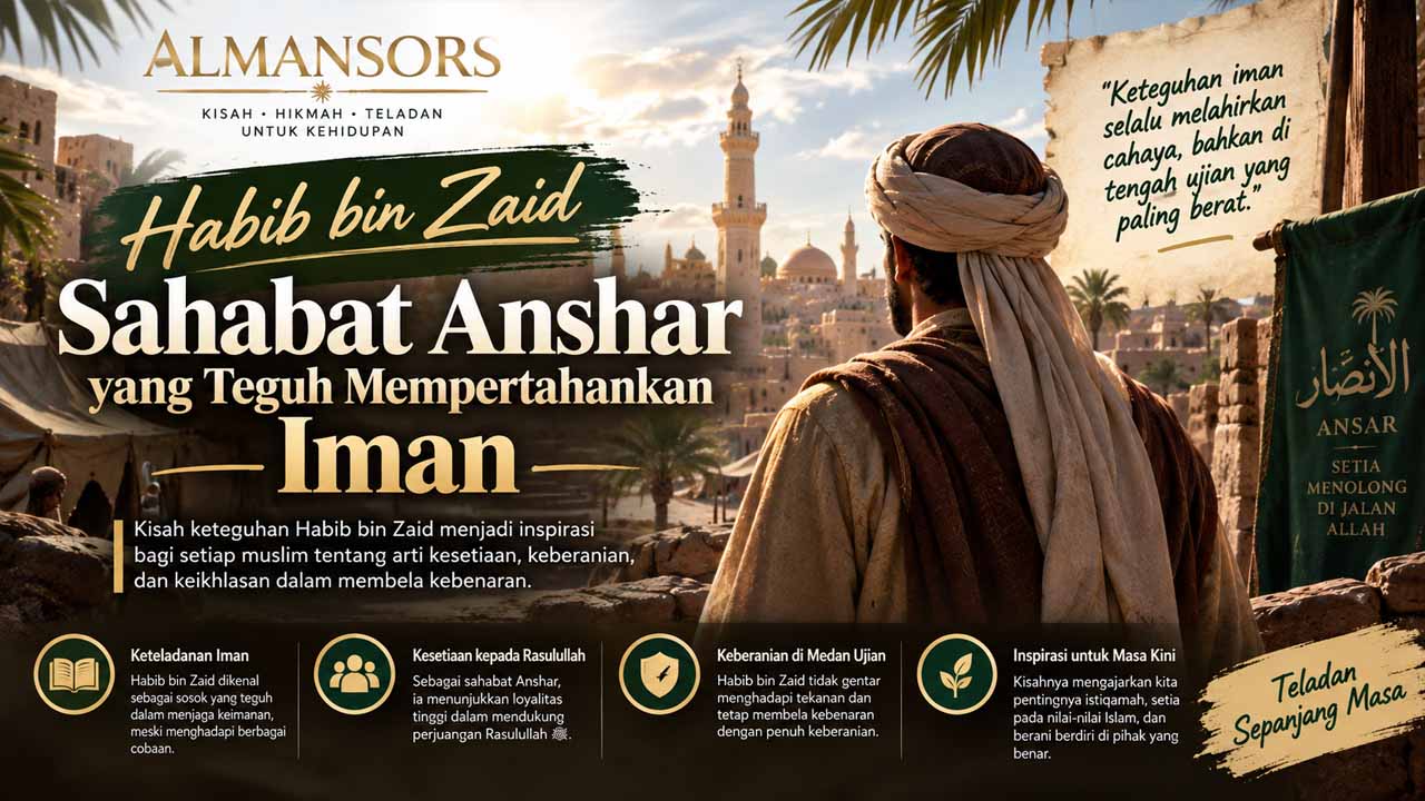 Habib bin Zaid, Sahabat Anshar yang Teguh Mempertahankan Iman